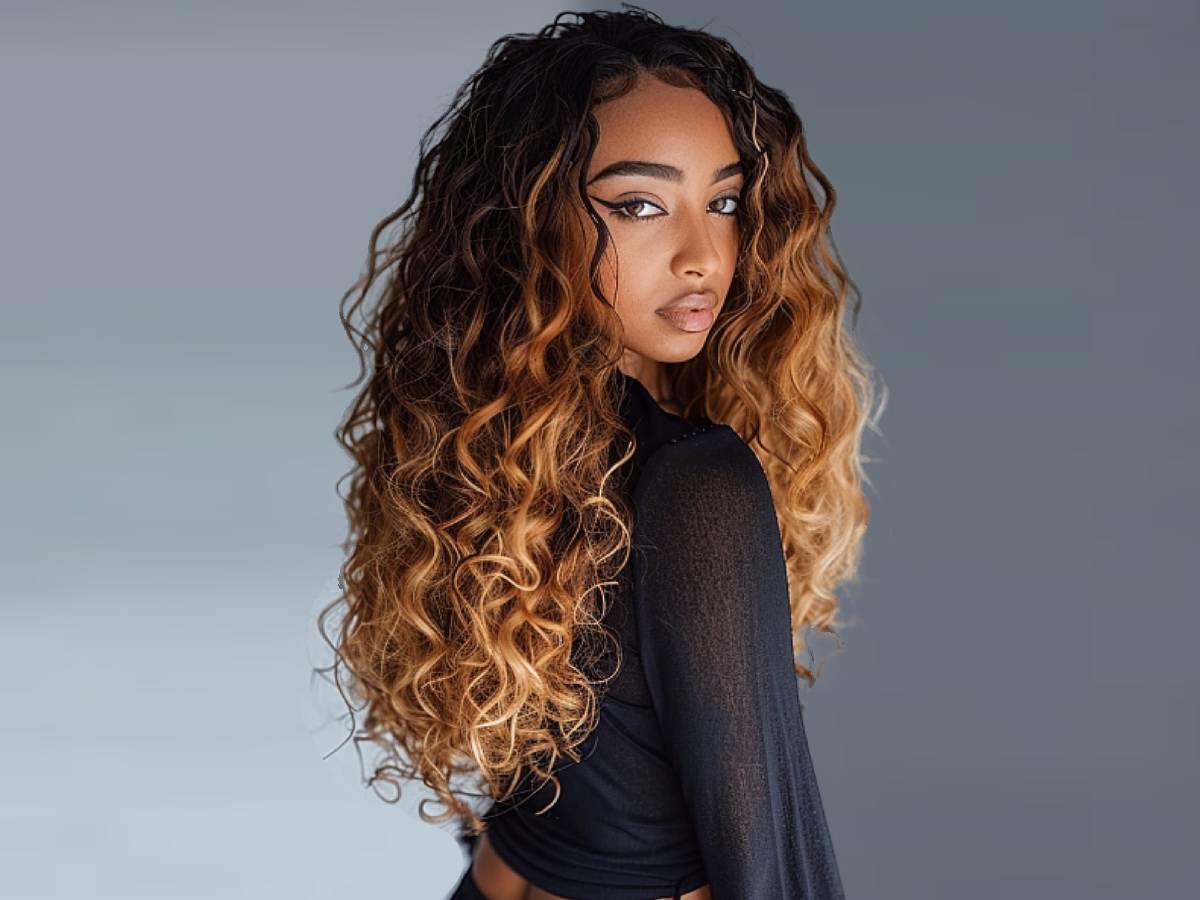 Beautiful ombre curly hairstyles