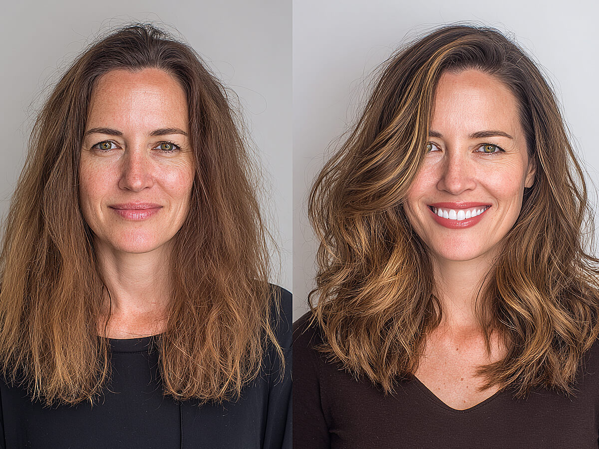 Beautiful wavy hairstyles for women over 40
