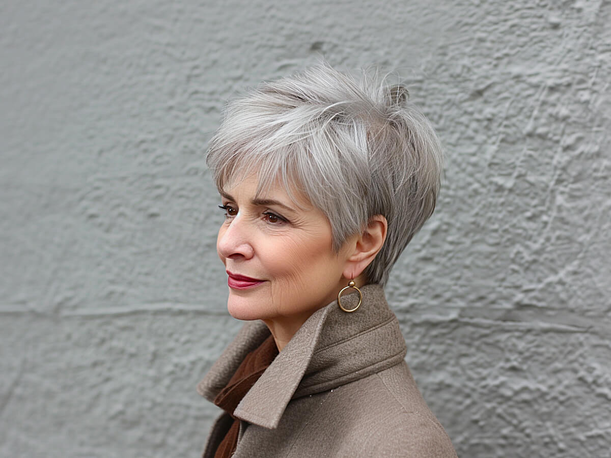 Beautiful wedge haircuts for women over 50