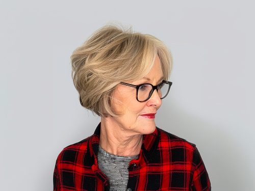 Beautiful wedge haircuts for women over 70