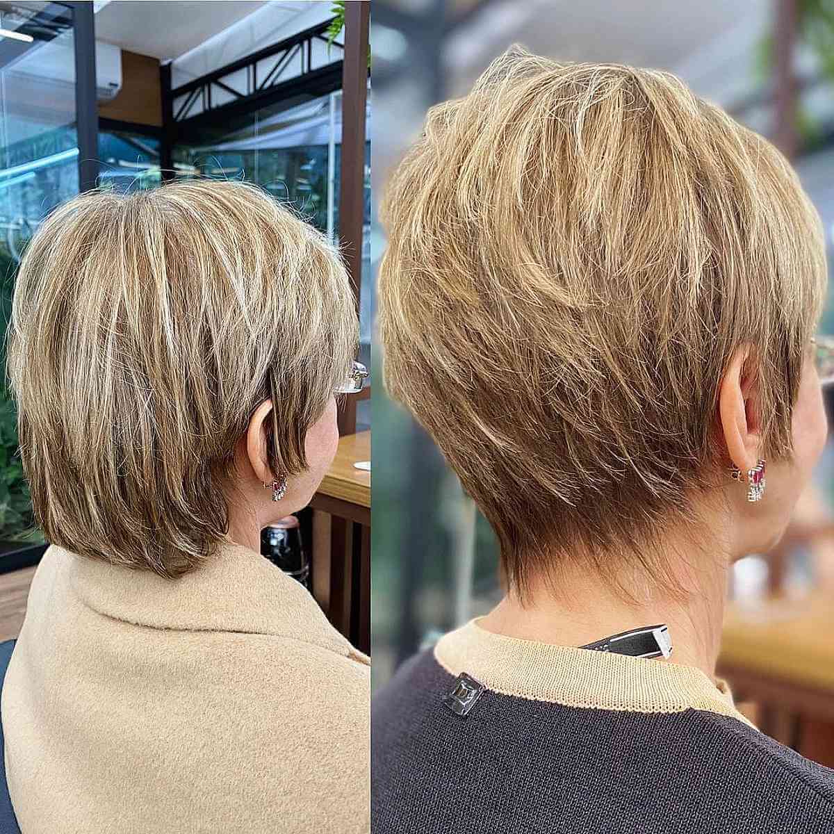 Beautifully Layered Long Pixie for Short Hair