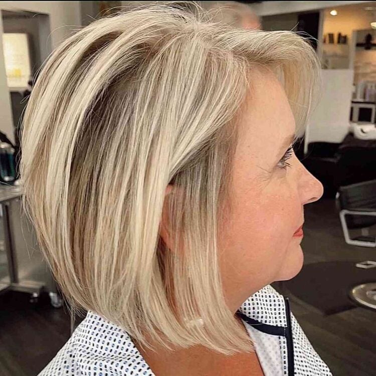 Beautifully Rooted Blonde Bob Hairstyle 750x750 