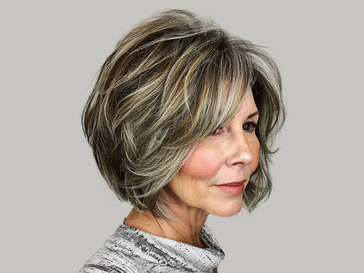 best haircuts for women over 60 with thick hair