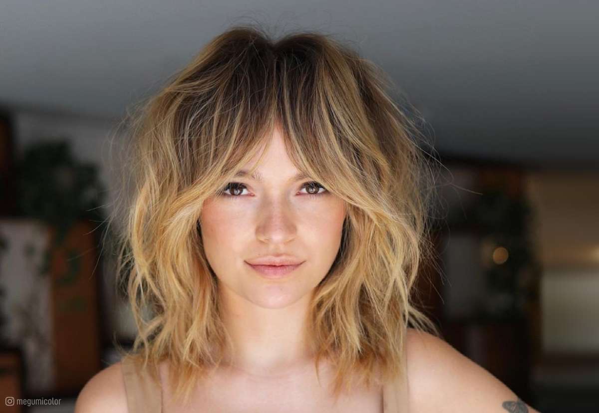 Best long bob with bangs