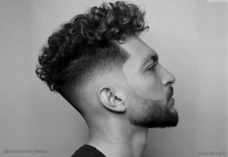 Best Mens Curly Hair Fade Haircuts 725x500 