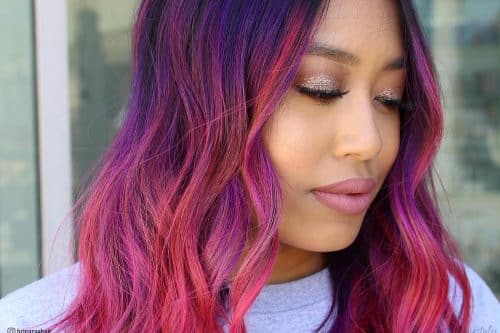 The best red purple hair color ideas