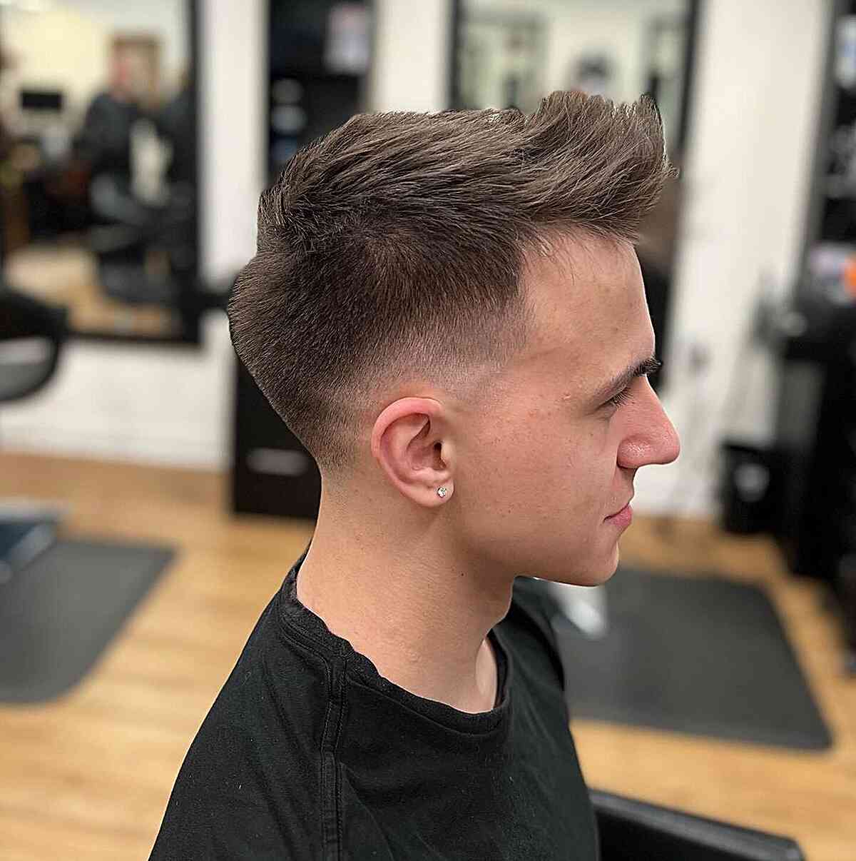 Best Quiff Hairstyle with Tapered Sides