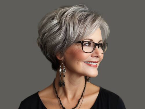 27 Stylish Wedge Haircuts for Women Over 60