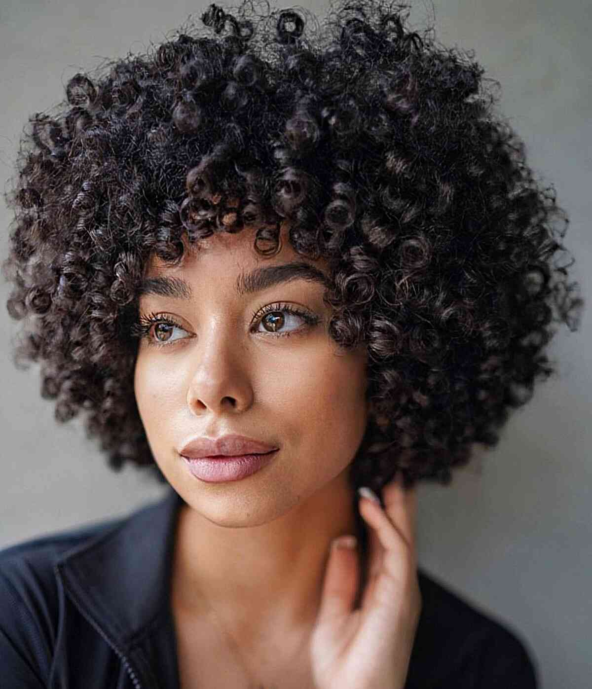 Big Curls for Short Tresses and for black women with textured kinks