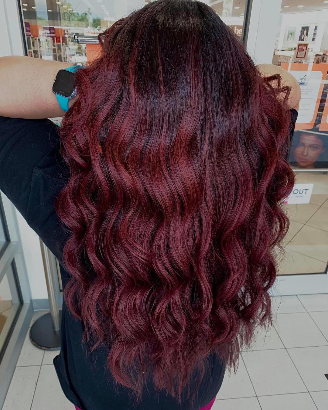 Black cherry coke hair color.