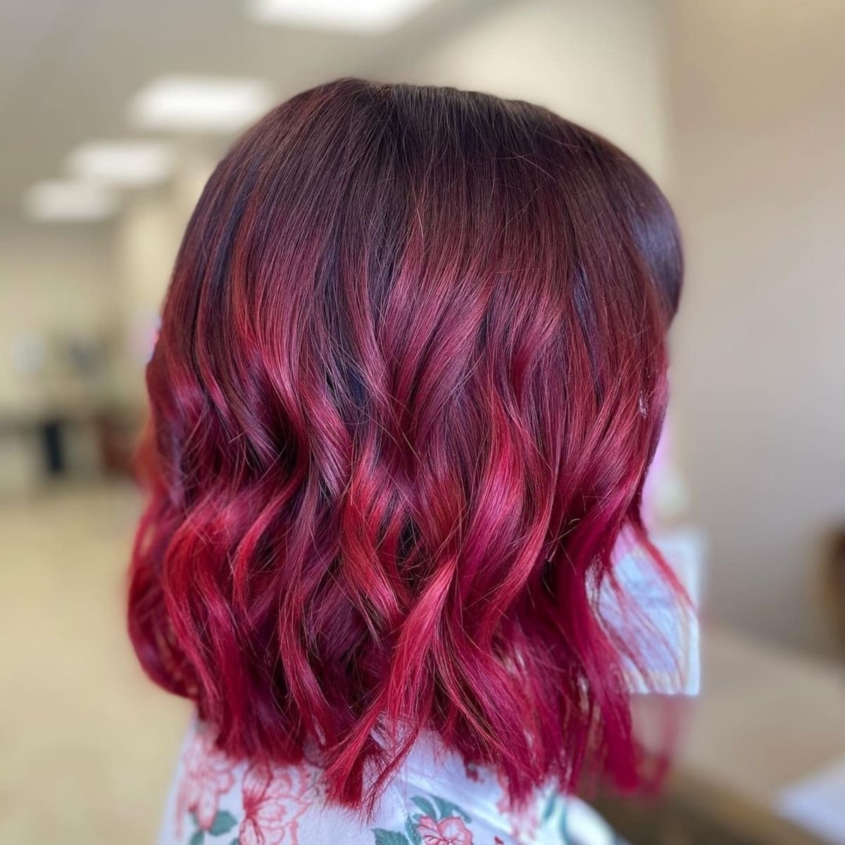 Cherry Red Hair Highlights