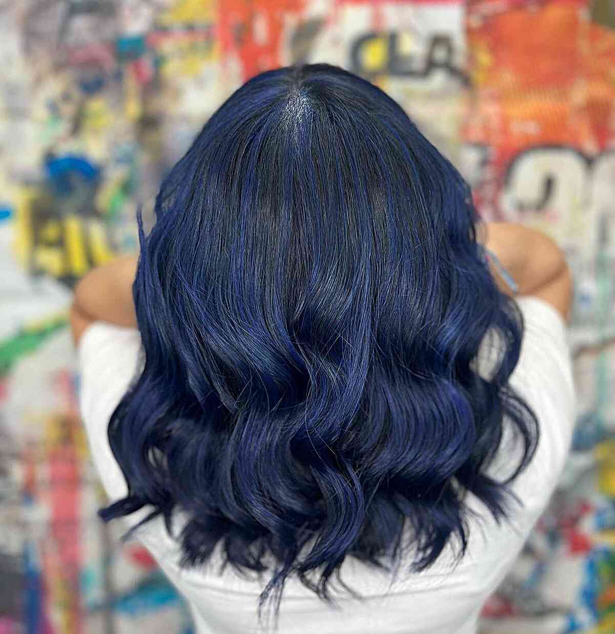 Sky blue hair extensions 65