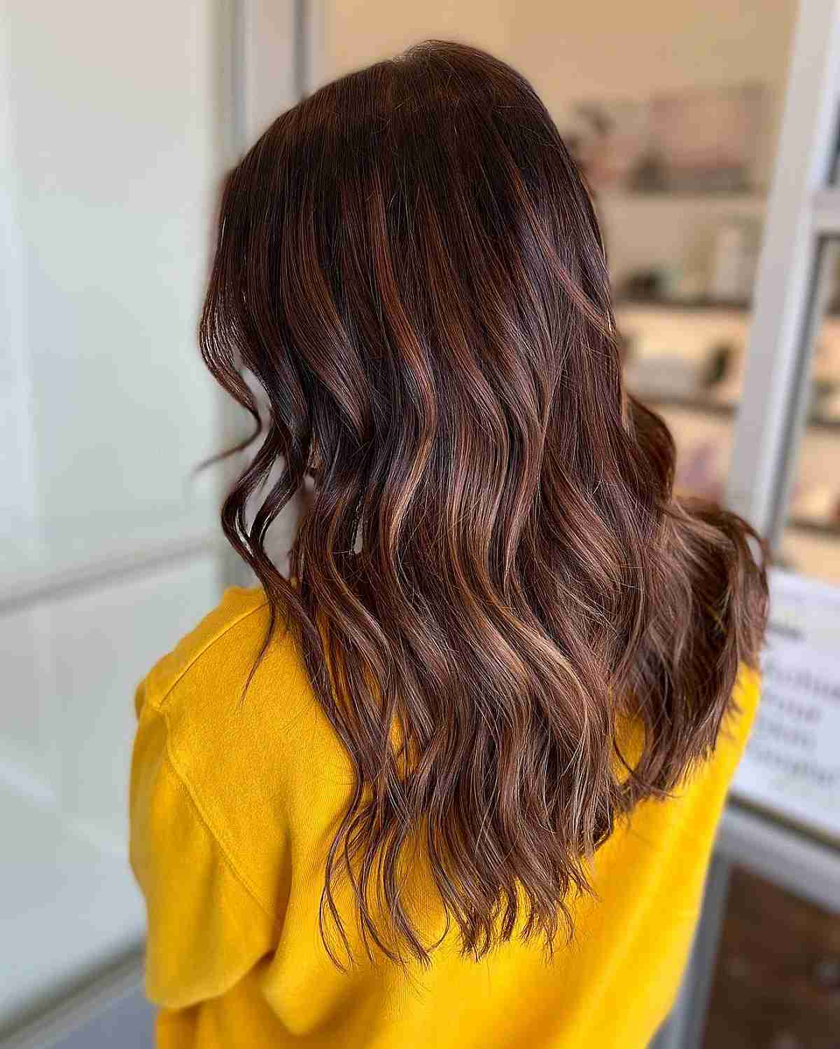 Blended Auburn Brown Hair