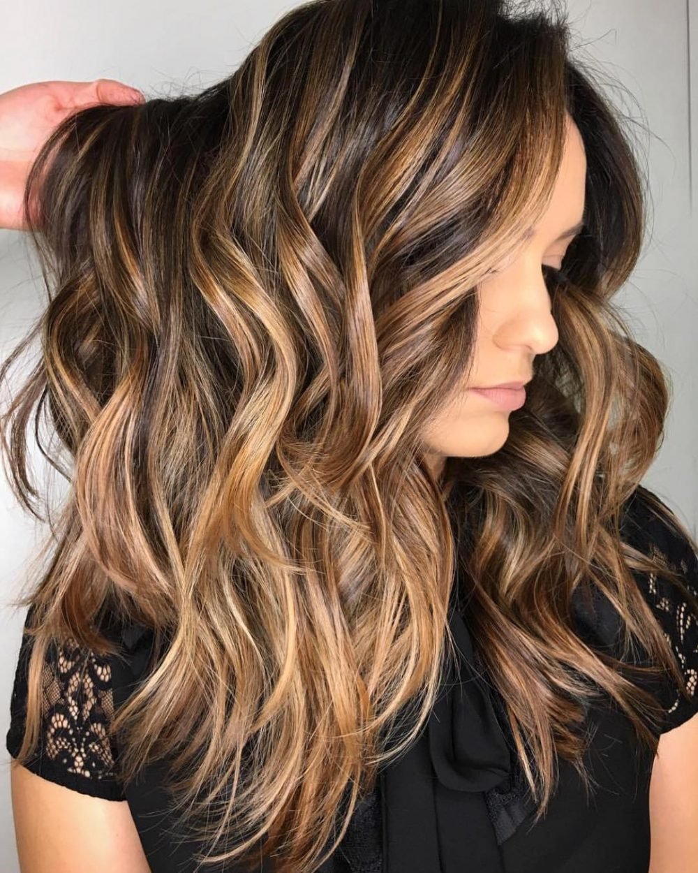 Feminine Blonde and Brown Highlights