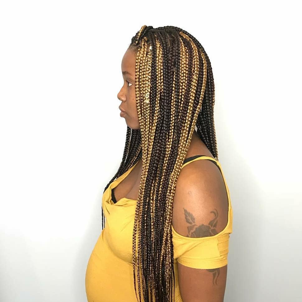 24 Hottest Blonde Box Braids For 2024