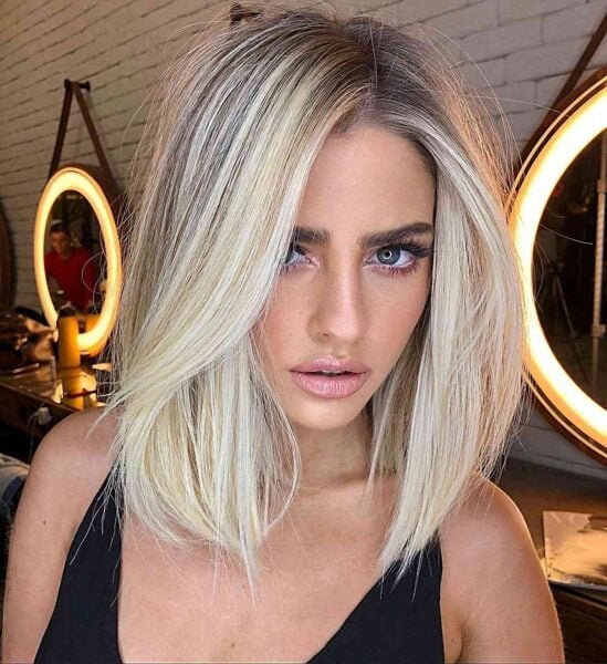 49 Trendiest Long Blunt Bob Haircuts for a Sleek New 