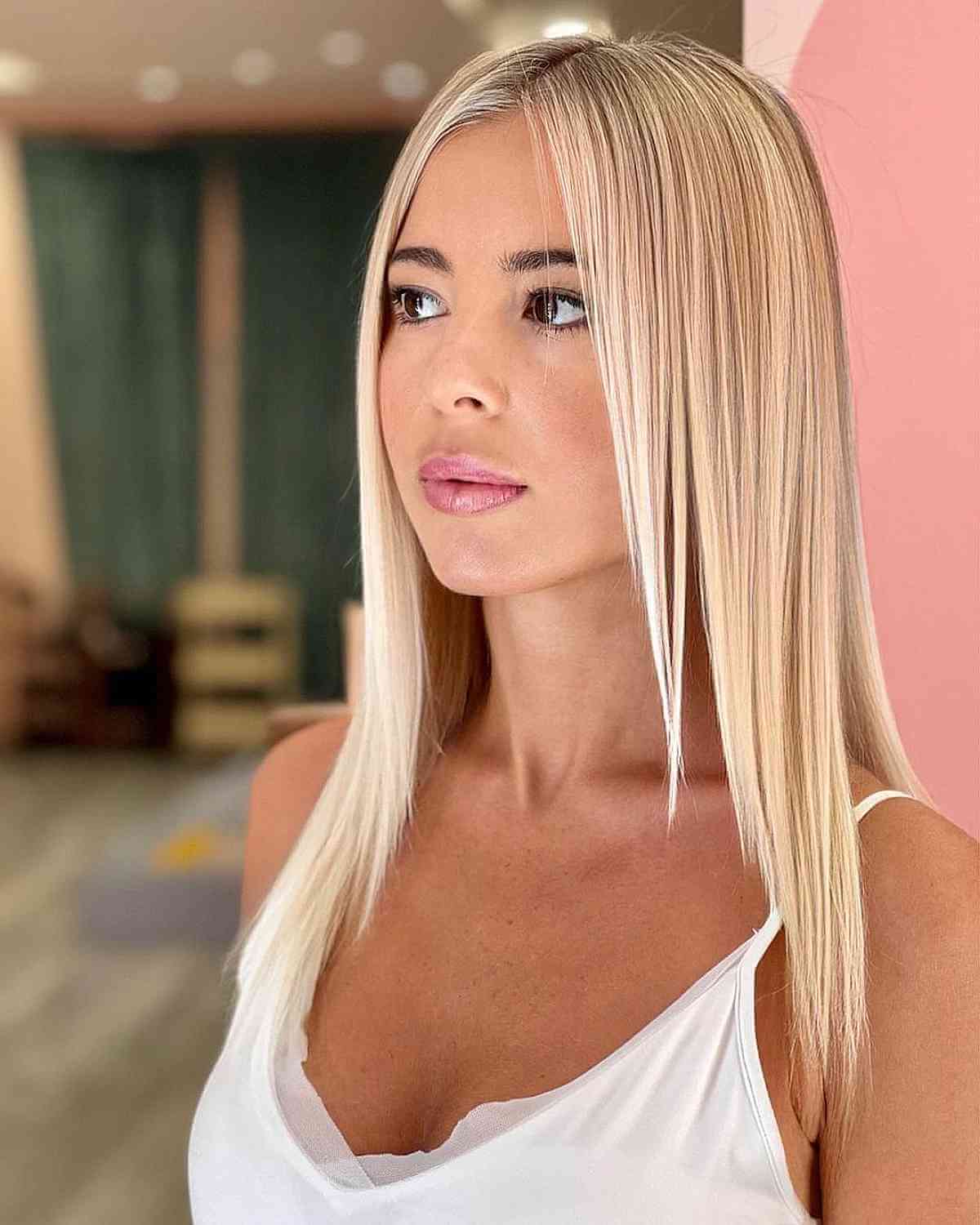 Stunning Blonde Fine Straight Hair