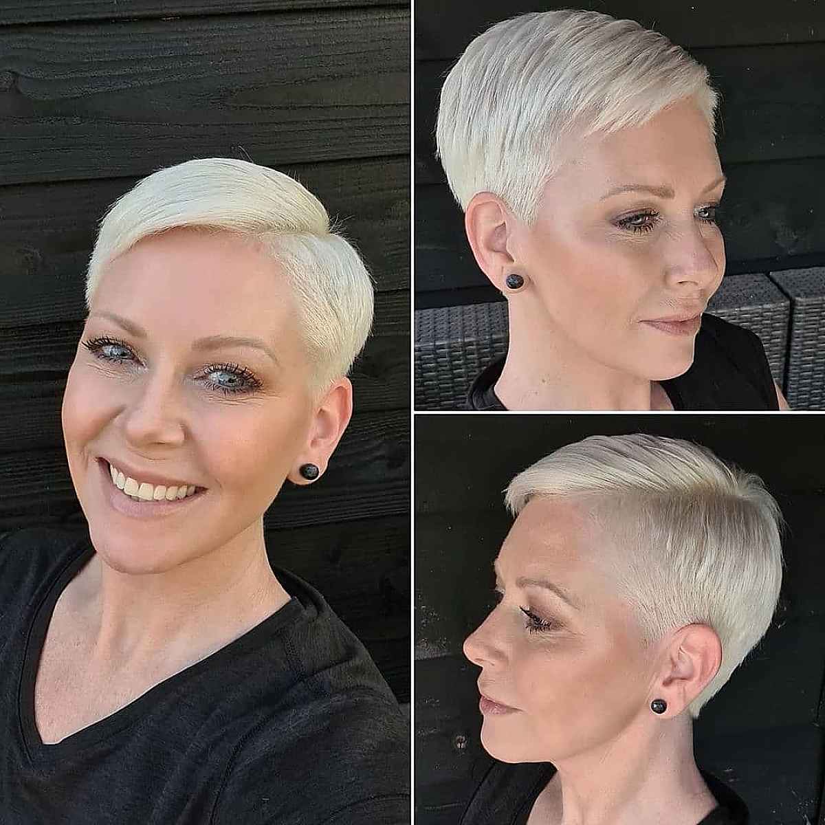 Blonde Pixie for Women Over 40 with Thin Hair