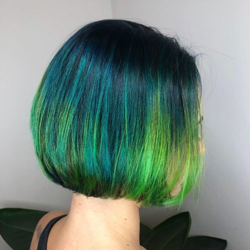 Light To Dark Green Hair Colors 17 Ideas To See Photos