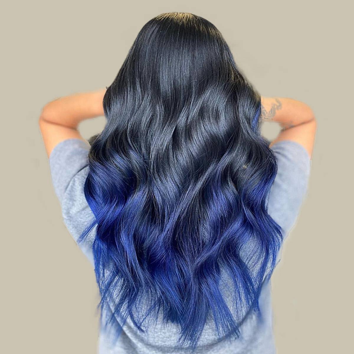 blue underlayer hair