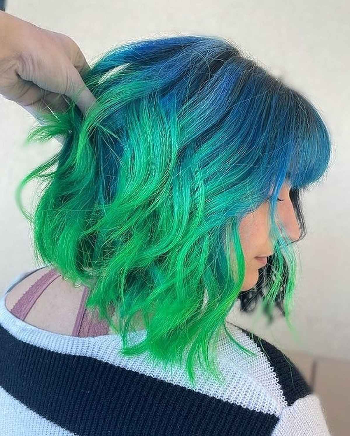 Blue Green Hair Color