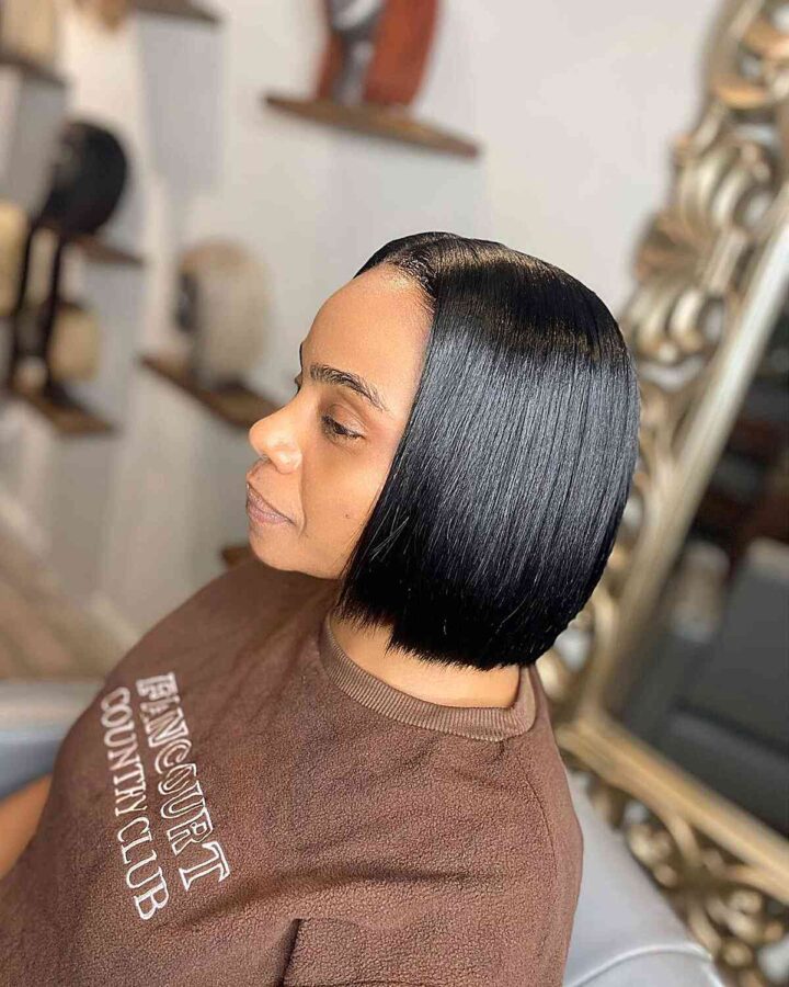 Drip Middle Part Bob Hairstyles Weaves And Sew Ins
