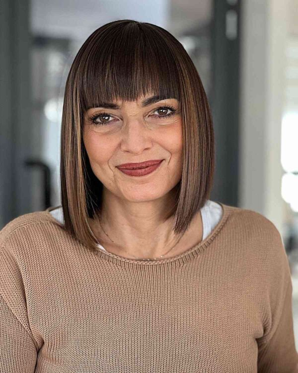 49 Trendy Blunt Bob with Bangs to Inspire Your Next Chop