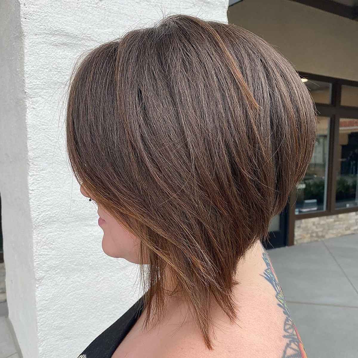 Bob with Blended Layering for fine haired women