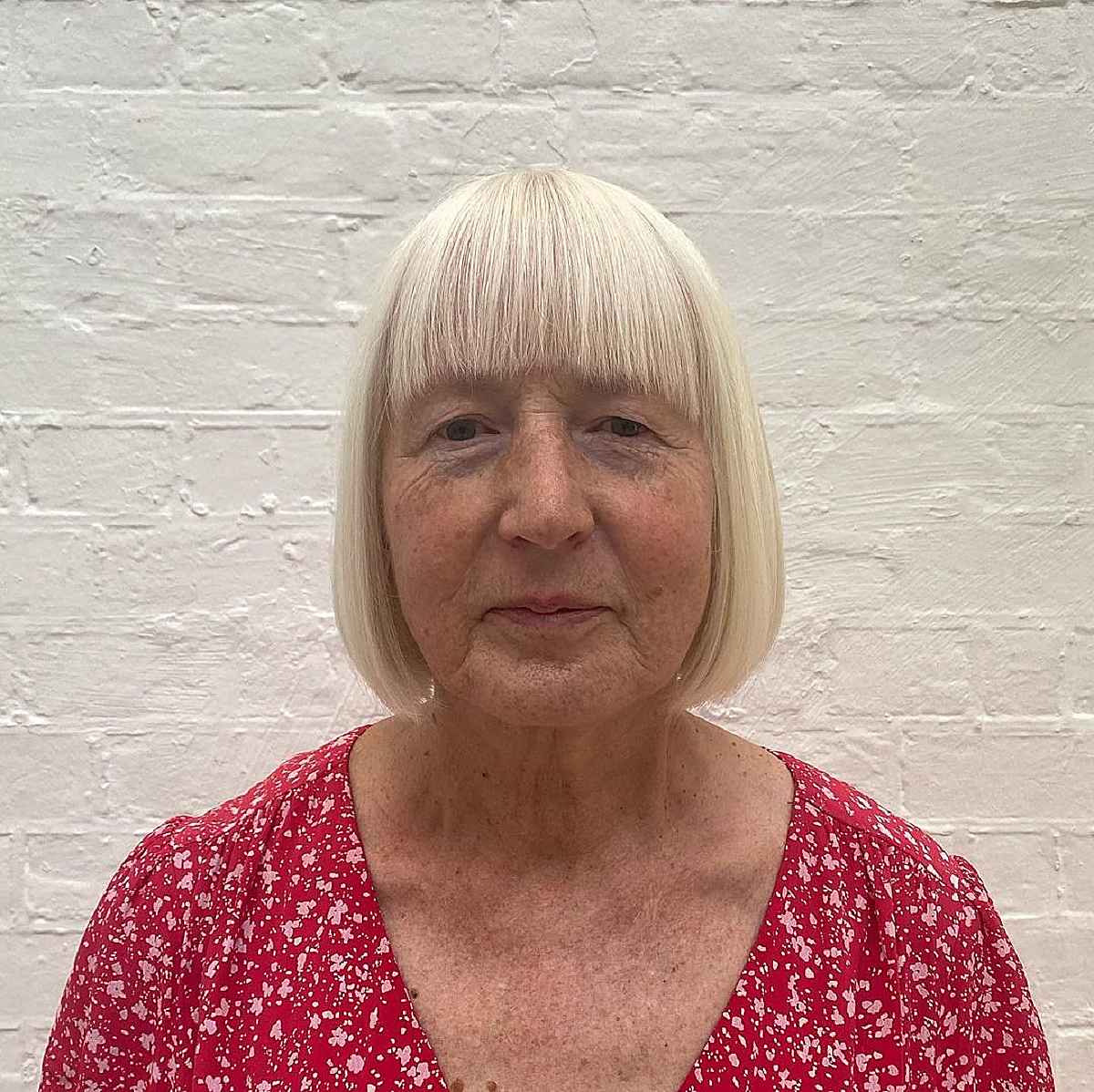 Bobbed Cut with Fringe for a lady over 70