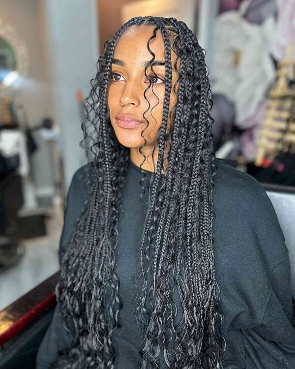 25 Boho Knotless Braids That Are Hot Right Now