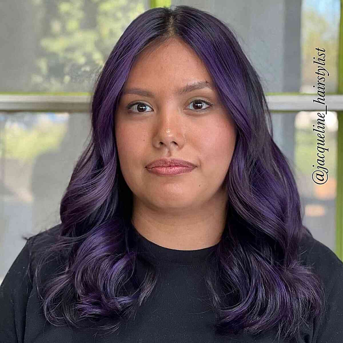 Bold and Vibrant Purple Highlights
