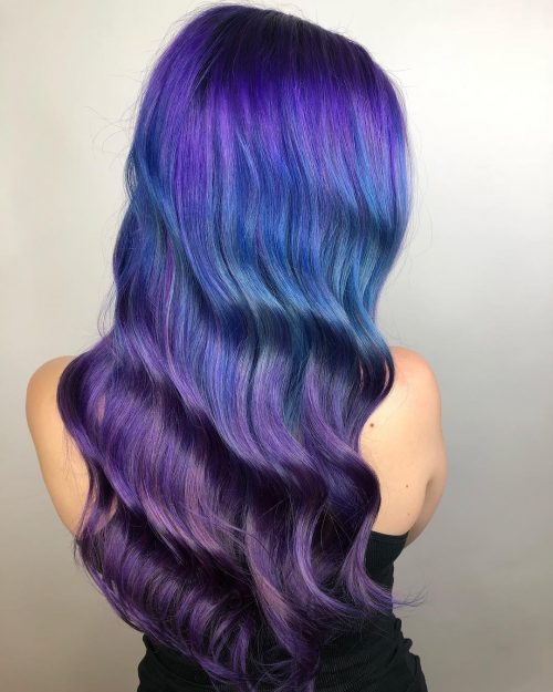Bold Purple with Hints of Blue
