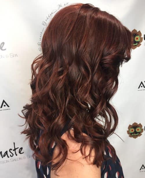Bold Reddish-Brown Auburn Hair