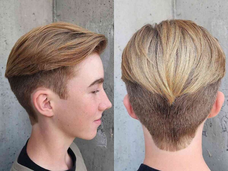 A Bold Undercut with a Long Top for Teen Boys