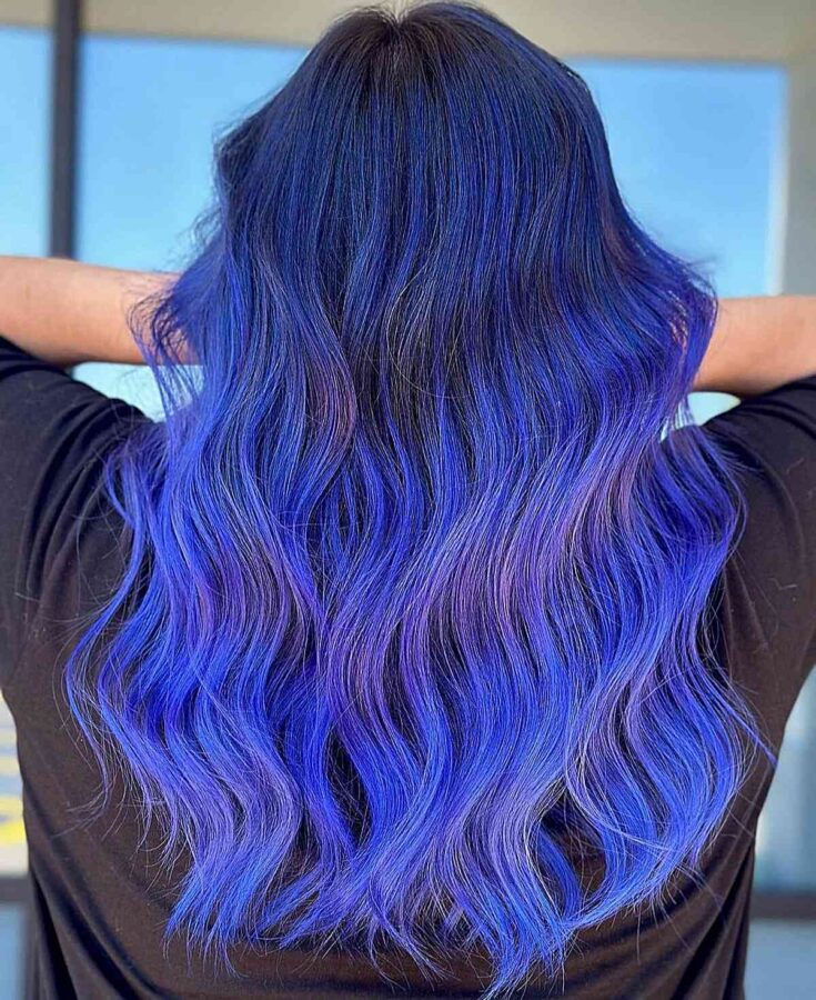 34 JawDropping Blue Balayage Hair Color Ideas