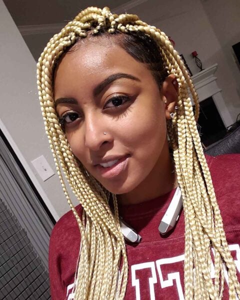 24 Hottest Blonde Box Braids for 2024