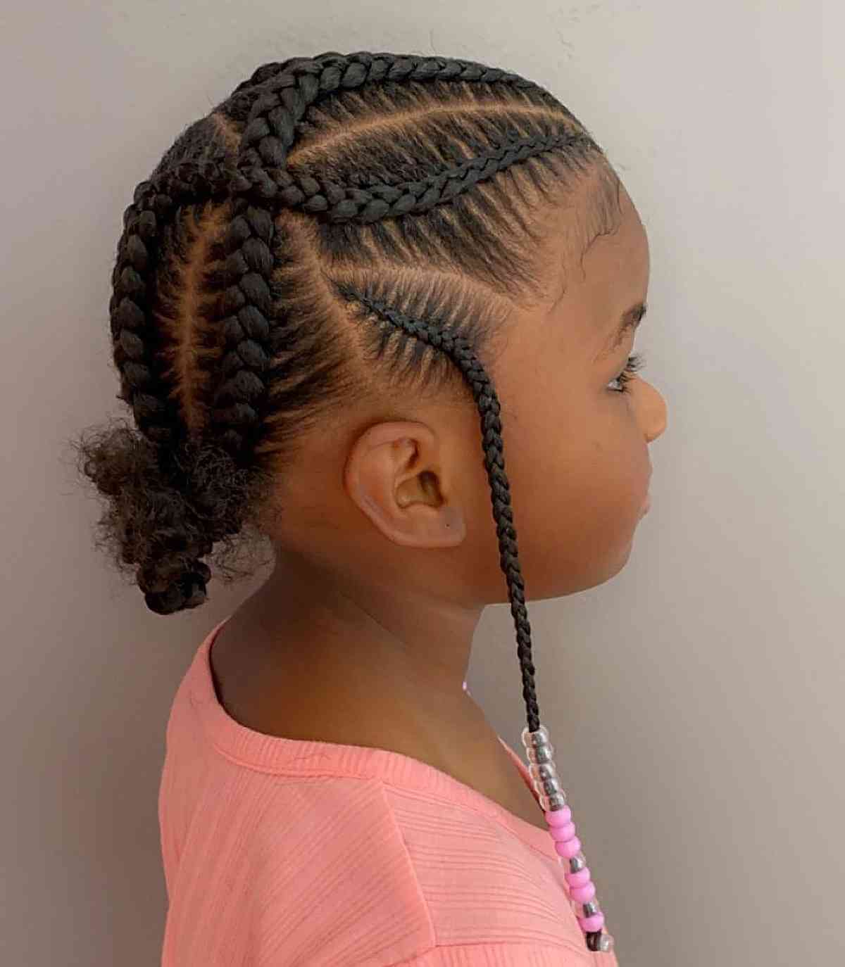 Braid and twist hairstyle for little black girls