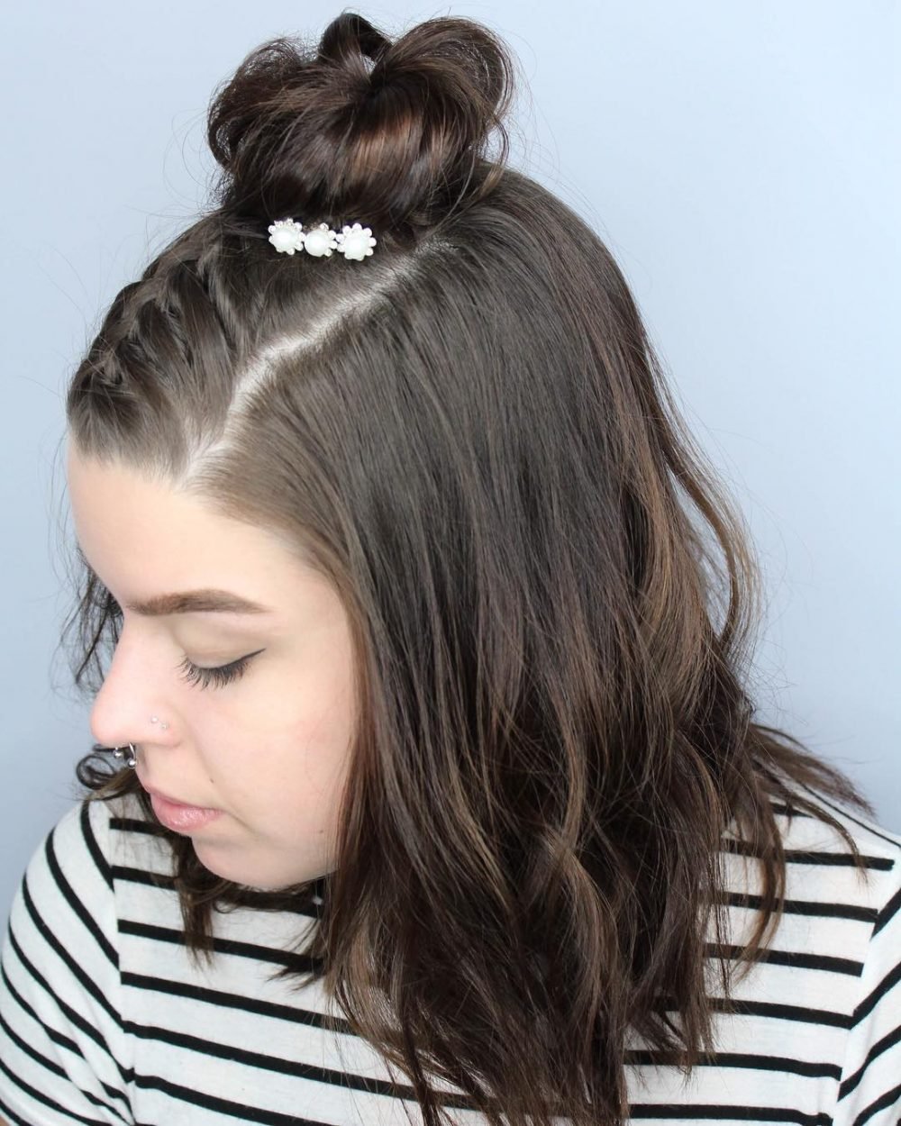 French Braided Topknot