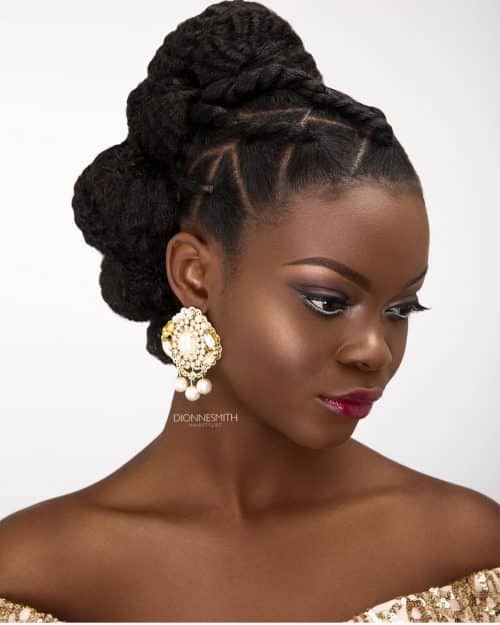 Black ladies updo for hairstyles older 37 Natural