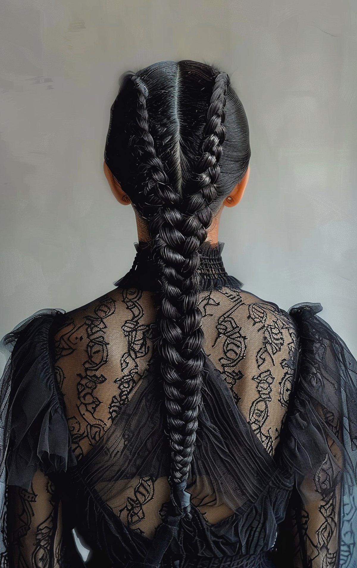 Halloween braids hairstyle for trendy long hair