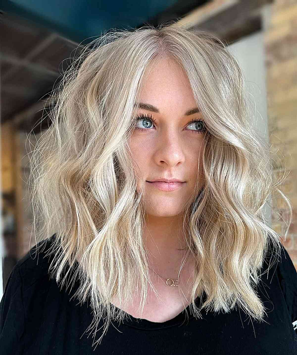 Bright Blonde Choppy Cut