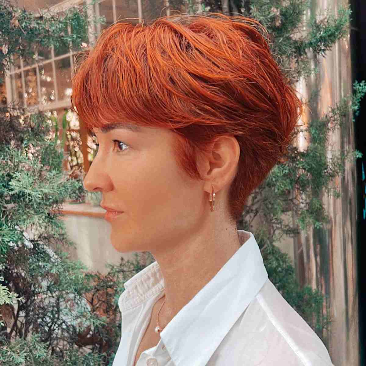 Bright Copper Pixie with Layers