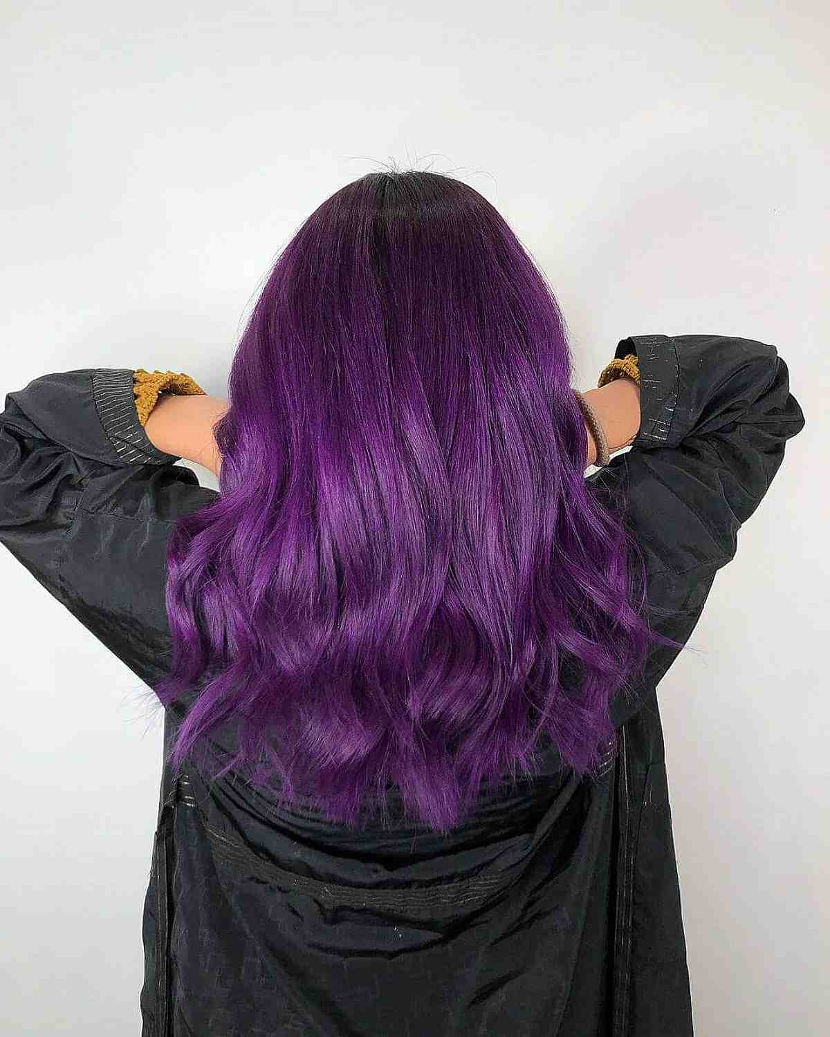 Bright Dark Violet Hair Hue