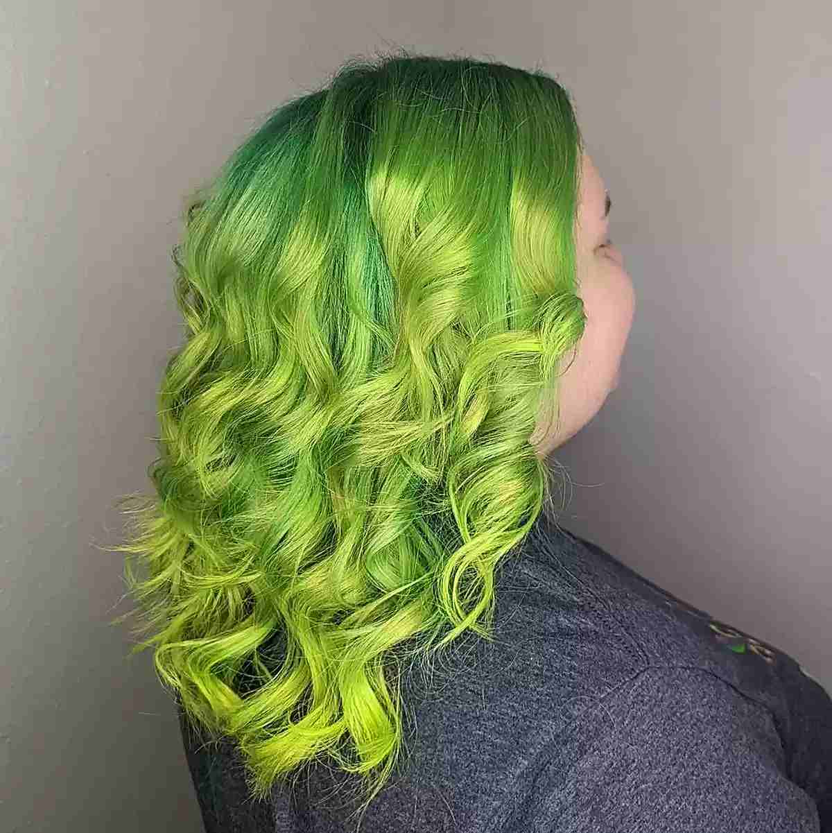Bright Green Haircolor