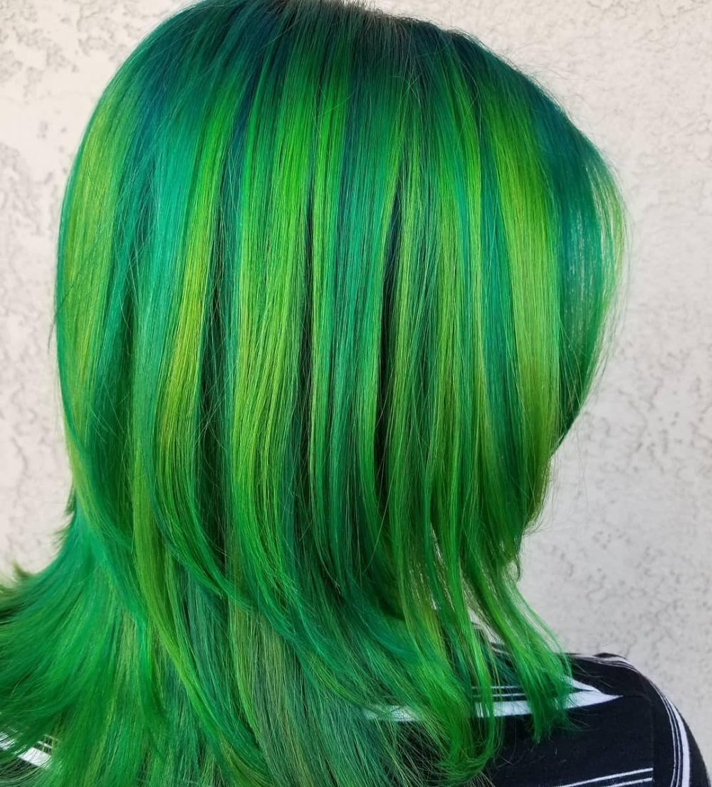 Bright Green hair