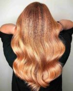 17 Hottest Hair Colors Trending For Summer 2024   Bright Peach Tone For Summertime 150x188 