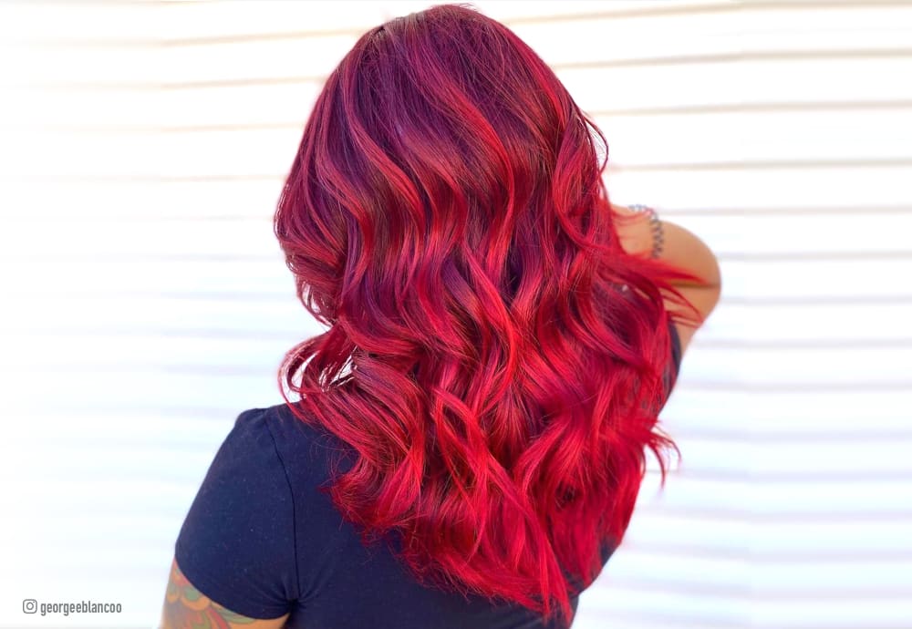 Bright red hair color ideas