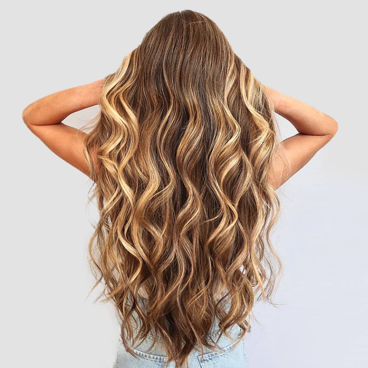 Blonde to Brown Side Swept Girl Hair