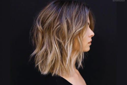 Brown hair with blonde highlights