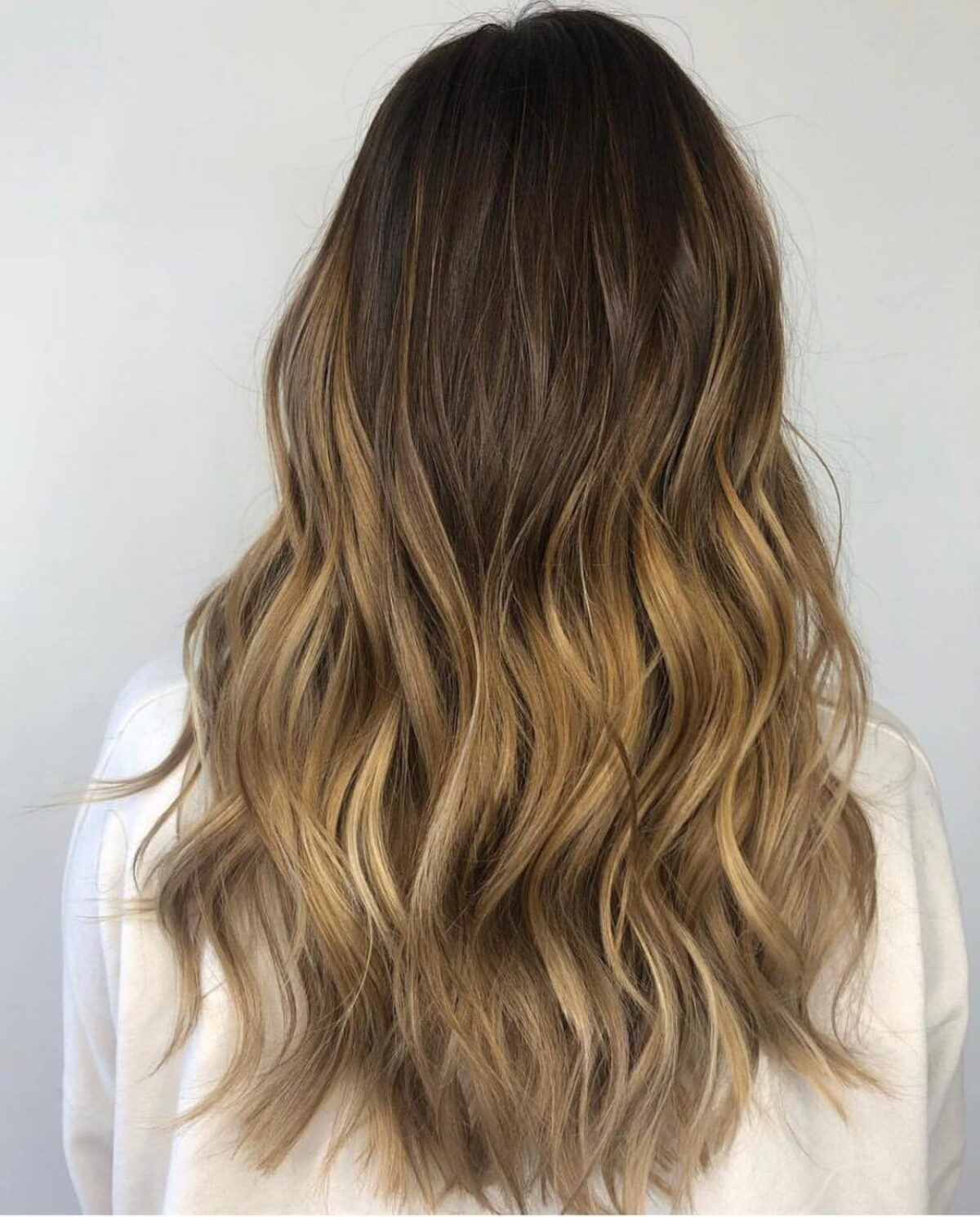 Brown to Ash Blonde Ombre
